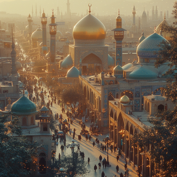 مهندسی معماری و نمایی از شهر مشهد
